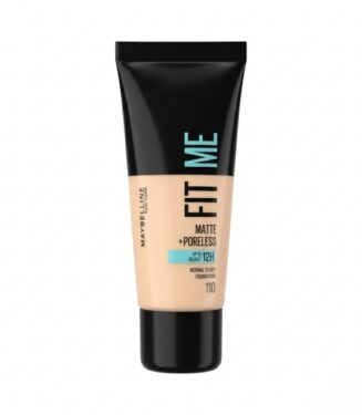 Maybelline New York Fit Me Matte + Poreless Foundation 110 Porcelain - كريم أساس ميبيلين ماط