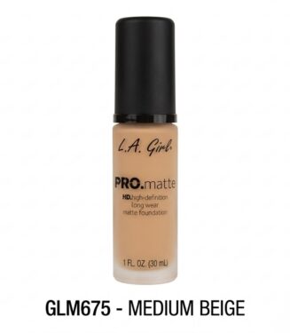 L.A. Girl PRO.matte HD High-Definition Long Wear Matte Foundation Medium Beige - كريم أساس إل إيه جيرل ماط بتغطية عالية