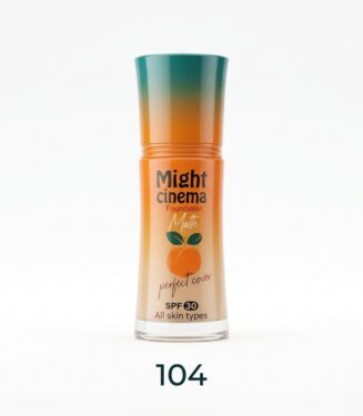 Might Cinema Peachy Matte Foundation SPF30 104 - كريم أساس مايت سينما بيتشي ماط