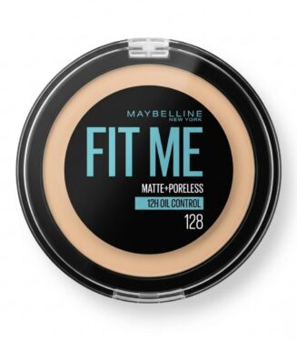 Maybelline Fit Me Matte + Poreless Compact Powder 128 Warm Nude - ميبيلين فيت مي كومباكت باودر
