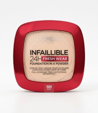 L'Oréal Infallible 24H Fresh Wear Foundation in a Powder 020 Ivory - لوريال انفاليبل كومباكت باودر