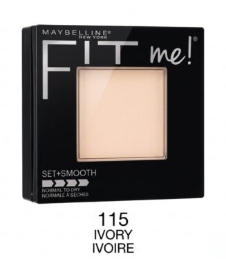 Maybelline Fit Me Set + Smooth Powder 115 Ivory - ميبلين فيت مي سيت اند سموث كومباكت باودر