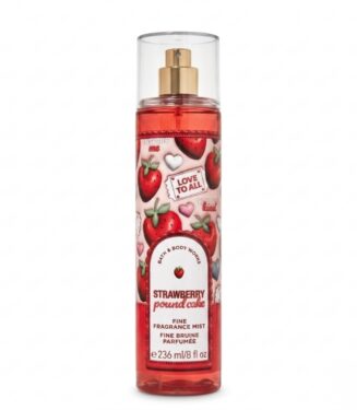 Bath & Body Works Strawberry Pound Cake Fine Fragrance Mist - معطر جسم باث & بودي وركس ستروبري باوند كيك