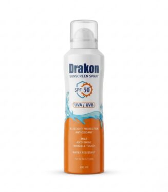Drakon Sunscreen Spray SPF 50 High Protection - سبراي واقي شمس دراكون (حماية +50) مضاد للمعان