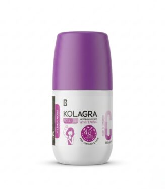Kolagra Whitening Roll-On Antiperspirant (Elder Rose) Rich in Vitamin C - كولاجرا رول أون لتفتيح منطقة تحت الإبط ومضاد للتعرق برائحة "إلدر روز"