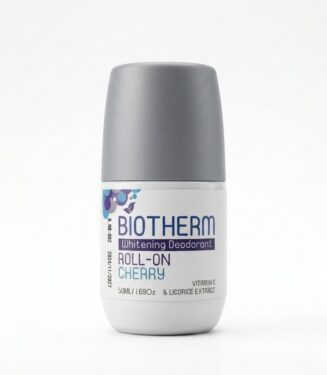 Biotherm Whitening Roll-On Deodorant (Cherry) with Vitamin C & Licorice Extract - بيوثيرم رول أون لتفتيح البشرة ومزيل للعرق برائحة الكرز
