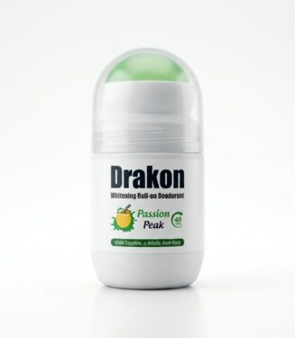 Drakon Whitening Roll-on Deodorant (Passion Peak) with White Sapphire & Alpha Arbutin - دراكون رول أون لتفتيح البشرة ومزيل لرائحة العرق برائحة باشن بيك