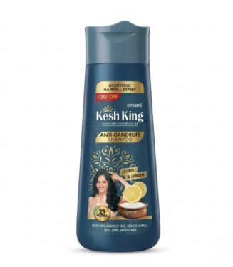 Kesh King Anti-Dandruff Shampoo with Curd & Lemon - Ayurvedic Hairfall Expert - شامبو كيش كينج ضد القشرة بخلاصة الزبادي والليمون - خبير الأيورفيدا لمكافحة تساقط الشعر