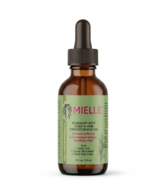Mielle Rosemary Mint Scalp & Hair Strengthening Oil Infused with Biotin - زيت ميلي بإكليل الجبل والنعناع لتقوية فروة الرأس والشعر والغني بالبيوتين