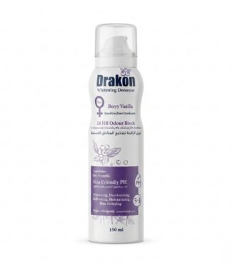 Drakon Whitening Deosense Sensitive Zone Deodorant (Berry Vanilla) - دراكون ديوسينس مزيل رائحة وتفتيح المناطق الحساسة برائحة التوت والفانيليا