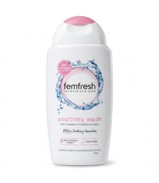 Femfresh Soothing Wash with Cranberry & Probiotics Extracts - غسول فيم فريش الملطف للمناطق الحساسة بخلاصة التوت البري والبروبيوتيك