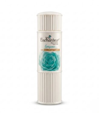 Enchanteur Gorgeous Perfumed Talc with 24H Long-Lasting Fragrance - بودرة معطرة للجسم "جورجيوس" من إنشانتر برائحة تدوم 24 ساعة