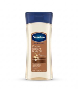 Vaseline Intensive Care Cocoa Radiant Body Oil for Healthy Glowing Skin - زيت الجسم فازلين بالعناية المركزة وزبدة الكاكاو لبشرة صحية ومتوهجة
