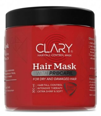 Clary Hair Fall Control Hair Mask with Procapil for Dry and Damaged Hair - كلاري ماسك مضاد لتساقط الشعر بتركيبة البروكابيل للشعر الجاف والتالف