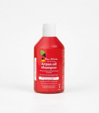 Raw African Argan Oil Shampoo Moisturizing and Nourishing Formula 500ml - رو أفريكان شامبو بزيت الأرجان تركيبة مرطبة ومغذية 500 مل