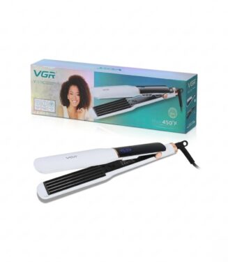 VGR V-519C Professional Hair Crimper with Digital Display 450°F - مكواة شعر في جي آر الاحترافية لعمل تموجات الوافل بشاشة رقمية 450 فهرنهايت