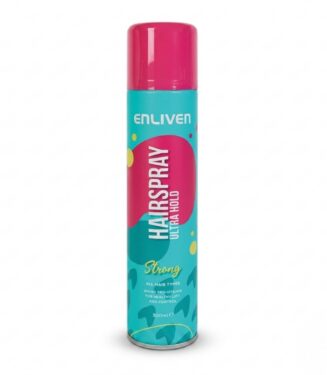 Enliven Hairspray Ultra Hold Strong with Amino Pro-Vitamin 300ml - إنلايفن سبراي مثبت شعر قوي جداً بالأمينو برو فيتامين 300 مل