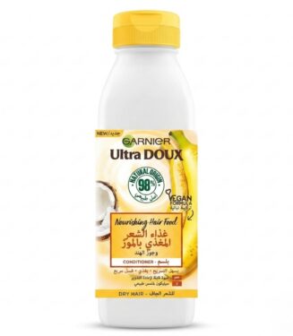 Garnier Ultra Doux Moisturising Aloe Vera & Coconut Hair Food Conditioner 350ml - غارنييه الترا دو بلسم غذاء الشعر المرطب بالصبار وجوز الهند 350 مل