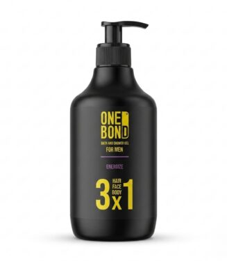 One Bond Energize 3x1 Bath and Shower Gel for Men (Hair, Face & Body) - وان بوند إنرجايز شاور جل 3 في 1 للرجال (للشعر والوجه والجسم)