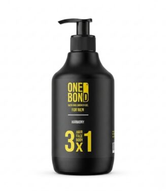 One Bond Harmony 3x1 Bath and Shower Gel for Men (Hair, Face & Body) - وان بوند هارموني شاور جل 3 في 1 للرجال (للشعر والوجه والجسم)
