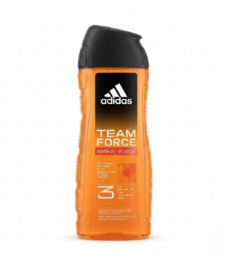 Adidas Team Force 3-in-1 Shower Gel with Orange Extract 400ml - أديداس تيم فورس شاور جل 3 في 1 بخلاصة البرتقال 400 مل