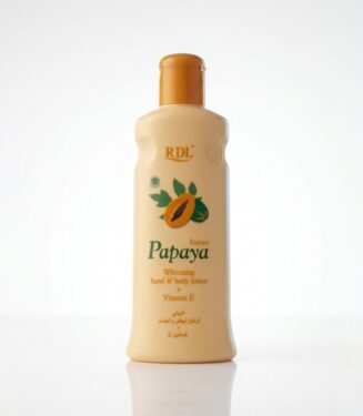 RDL Papaya Extract Whitening Hand & Body Lotion with Vitamin E - لوشن آر دي إل بمستخلص البابايا لتفتيح اليدين والجسم