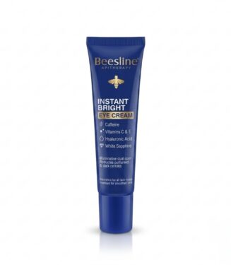 Beesline Instant Bright Eye Cream with Caffeine, Hyaluronic Acid & Vitamins C & E 15ml - بيزلين كريم العين للإشراق الفوري بالكافيين وحمض الهيالورونيك
