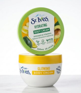 St. Ives Hydrating & Glowing Body Creams with Avocado & Vitamin E 300ml - كريم ستيفز لترطيب ونضارة الجسم بالأفوكادو سعة 300 مل