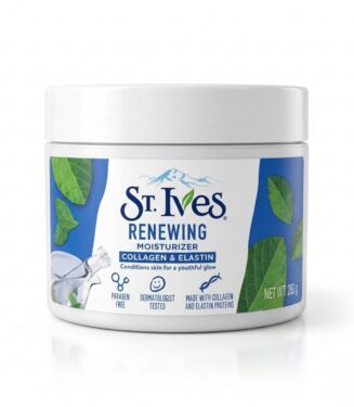 St. Ives Renewing Moisturizer Collagen & Elastin 283g - كريم ستيفز المجدد للبشرة بالكولاجين والإيلاستين لتعزيز النضارة 283 جم