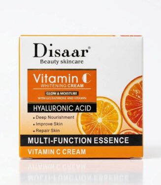 Disaar Vitamin C Whitening Cream with Hyaluronic Acid & Glutathione - ديزار كريم تفتيح البشرة بفيتامين سي وحمض الهيالورونيك والجلوتاثيون