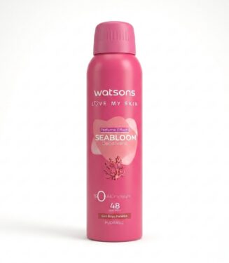 Watsons Love My Skin Seabloom Deodorant Spray 0% Aluminum - واتسونز لاف ماي سكين سبراي مزيل عرق سيبلووم خالي من الألمنيوم