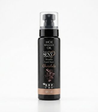 PDS Hot Massage Oil Kissable Chocolate Flavor 120ml - بي دي إس زيت مساج حراري قابل للتذوق بنكهة الشوكولاتة 120 مل