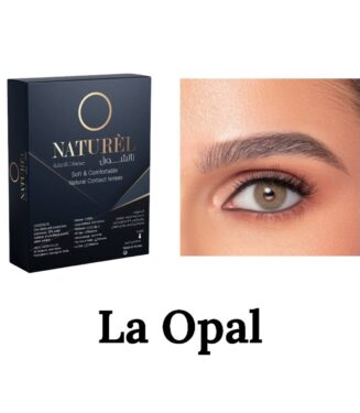 Naturel Soft & Comfortable Natural Contact Lenses - La Opal - عدسات ناتشوريل اللاصقة المريحة والناعمة - لون لا أوبال (رمادي عسلي)