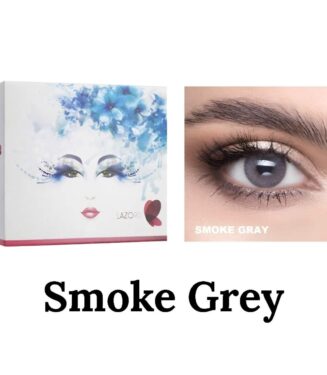 Lazord Natural Contact Lenses - Smoke Grey - عدسات لازورد اللاصقة الملونة - لون سموك جراي (رمادي دخاني ساحر)