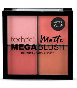technic Matte Mega Blush Palette - تكنيك باليت أحمر خدود ميجا بلاش الرباعية - مظهر مطفي طبيعي