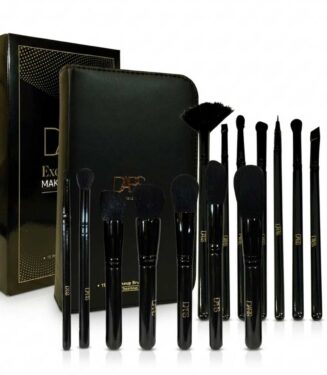 DARS Exclusive Make-up Artist Series 15 Pcs Professional Brush Set with Leather Case - طقم فرش مكياج دارس الاحترافي 15 قطعة مع حقيبة جلدية فاخرة