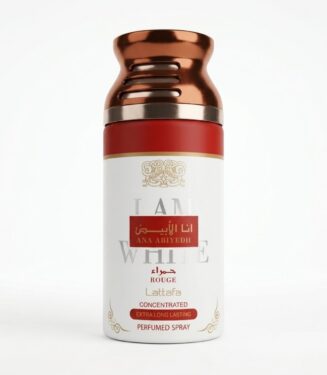 Lattafa Ana Abiyedh Rouge Perfumed Spray - بخاخ معطر الجسم أنا الأبيض روج من لطافة