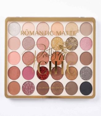 Romantic Matte Pretty Chic Eyeshadow Palette 30 Colors - باليت آيشادو بريتي شيك من رومانيك مات 30 لون