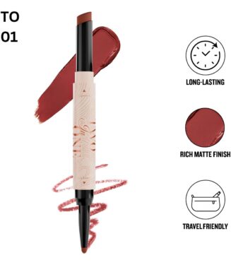 Two-in-One Lipstick & Lipliner Pen - قلم روج ومحدد شفاه 2 في 1