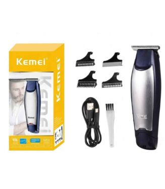 Kemei Professional Rechargeable Hair Trimmer & Clipper - كيمي ماكينة حلاقة وتشذيب الشعر واللحية الاحترافية القابلة للشحن