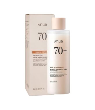 Anua Rice 70 Glow Milky Toner, 250 ml - تونر أنوا بالأرز 70 جلو ميلكي، 250 مل